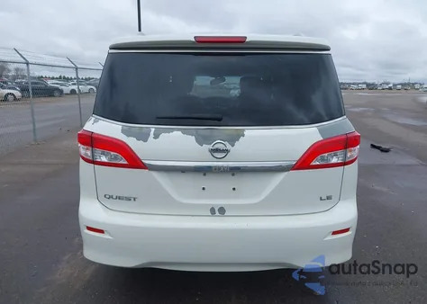 2012 Nissan Quest Le from USA, damaged, VIN JN8AE2KP1C9036697